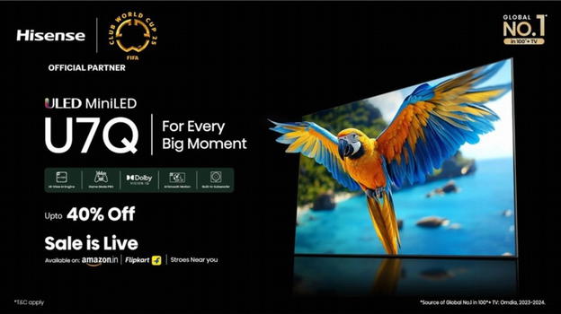 Hisense U7Q Mini-LED in India: qualità 4K e prestazioni top fino a 100 pollici