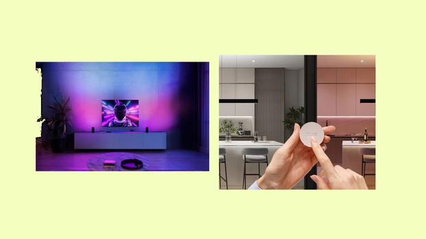 Philips Hue tra innovazione e restyling: arrivano la lampada smart Play Wall Washer con AI e il nuovo Smart Button maggiorato
