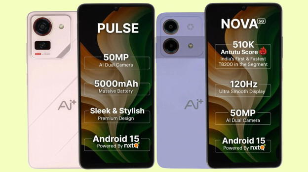 Ai+ Pulse e Nova 5G ufficiali in India: display fluidi, Android 15 e 5G a partire da 50 euro
