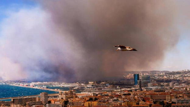 Incendio a Marsiglia blocca aeroporto e trasporti: la città in allerta tra fumo e disagi