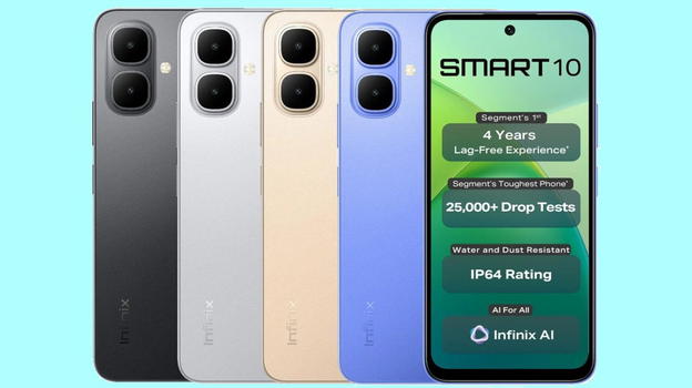 Infinix Smart 10: il nuovo low cost con display a 120Hz, batteria da 5.000 mAh e Android 15 sbarca in India