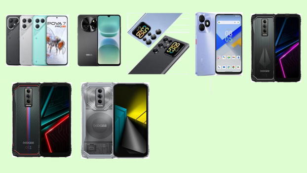 Doogee, Oscal, Wiko, Oukitel e TECNO: i nuovi smartphone economici puntano su batteria, resistenza e Android 15