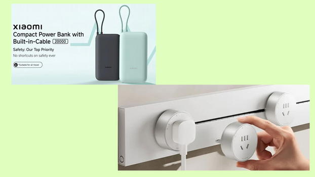 Xiaomi rivoluziona l’energia quotidiana: arrivano il Power Bank compatto da 20.000 mAh e la Track Power Socket in bianco neve