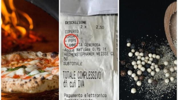 Sovrapprezzo per una spolverata di pepe sulla pizza: a Bari scoppia la polemica