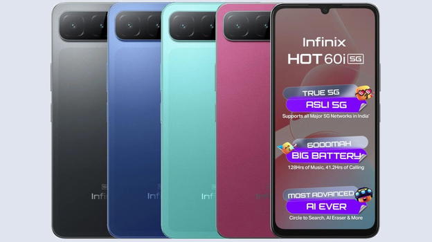 Infinix HOT 60i 5G debutta in India: display a 120Hz, batteria da 6000mAh e AI
