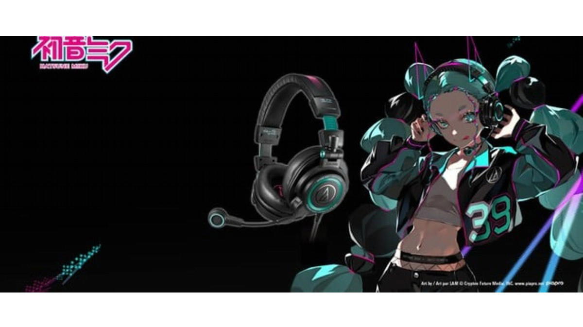 Audio-Technica ATH-M50xSTS-USB MIKU: il nuovo headset per streamer e gamer con design ispirato a Hatsune Miku