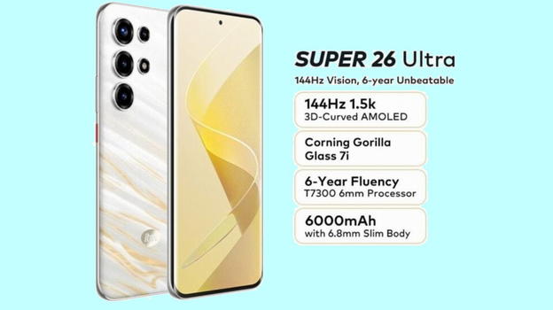 itel Super 26 Ultra: debutta in Nigeria il nuovo smartphone con batteria da 6.000 mAh e display AMOLED curvo a 144 Hz