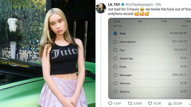 Lil Tay, appena 18enne, conquista OnlyFans: 1 milione di dollari in sole tre ore