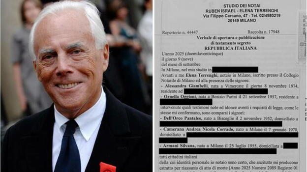Eredità Giorgio Armani, la Maison passa alla Fondazione con regole precise e quote di voto al compagno Dell’Orco