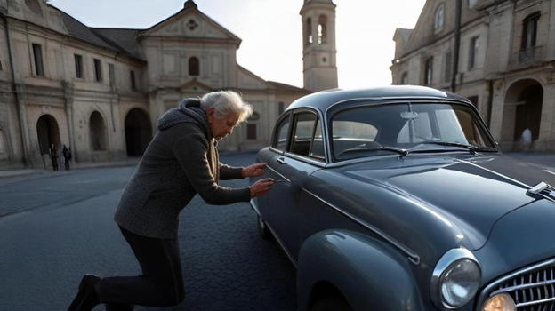 Santa Maria Maggiore, 88enne righe cinque auto prima della messa e trova i carabinieri all’uscita