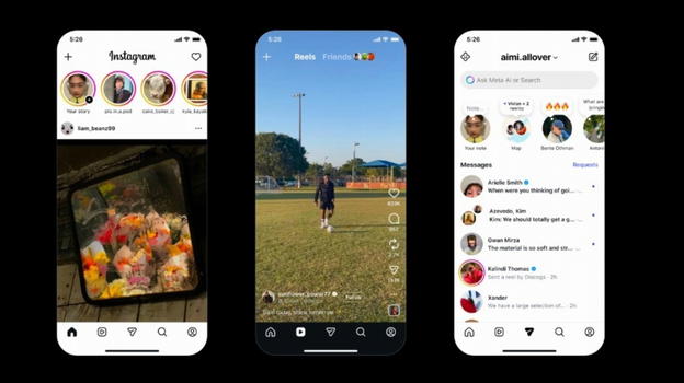 Instagram testa l’interfaccia Reels-first per gli utenti mobili in India