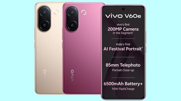 vivo V60e debutta in India con display AMOLED 120Hz, fotocamera da 200MP e batteria da 6500mAh