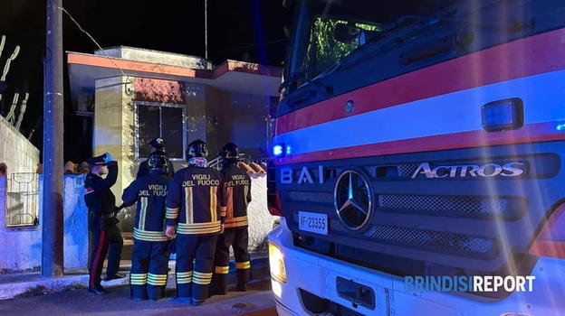 San Pietro Vernotico, anziano e badante senza vita in casa: incendio causato da una coperta elettrica