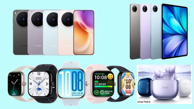 vivo rinnova il suo ecosistema con X300, Pad5e, Watch GT 2 e TWS 5: intelligenza artificiale, audio Hi-Fi e design evoluto per il 2025