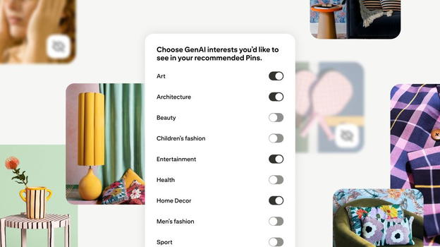 Pinterest introduce nuovi controlli per ridurre i contenuti IA nel feed