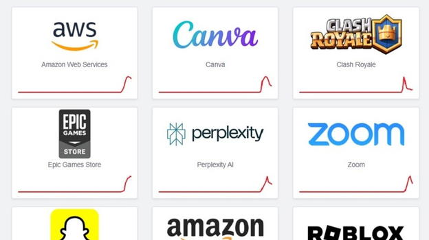 Un blackout globale mette in tilt app e servizi online