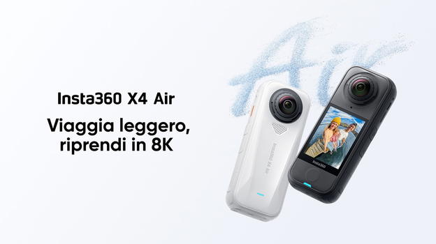 Insta360 X4 Air: la nuova action cam 360° 8K ultraleggera che eredita le funzioni della sorella maggiore X5