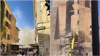 Crollo parziale della Torre dei Conti a Roma: soccorsi tempestivi e area messa in sicurezza