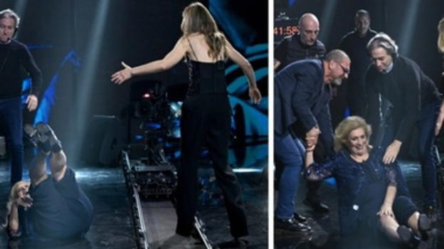 Iva Zanicchi, brutta caduta nello studio di Belve: l’episodio sul binario maledetto