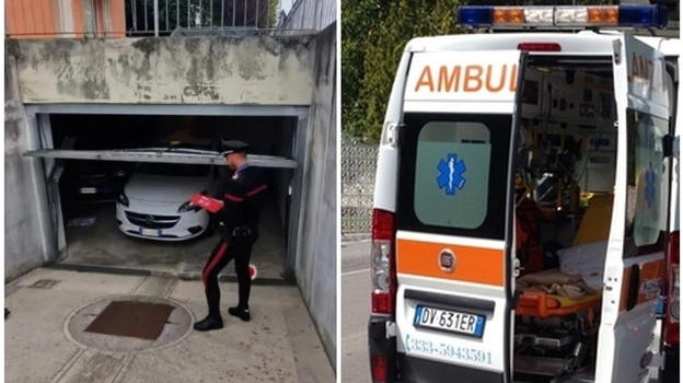 Vedelago, Luca Trinca resta intrappolato sotto la saracinesca del garage