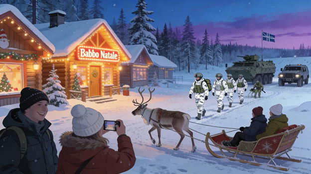 Tra renne e soldati: il villaggio di Babbo Natale di Rovaniemi si ritrova vicino alle truppe Nato – ecco il perché