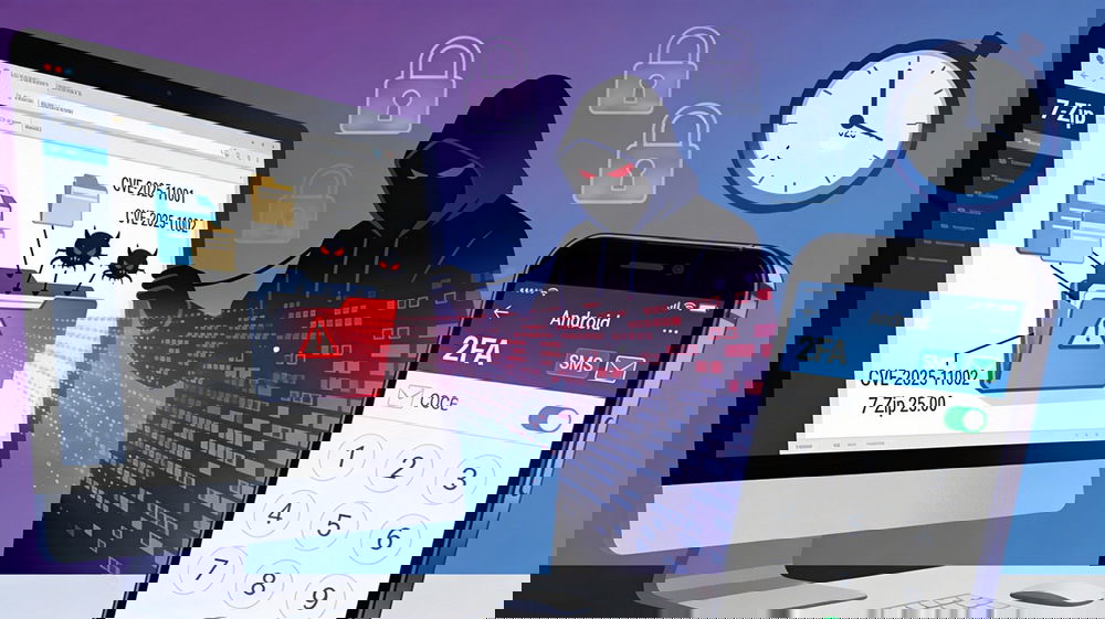 Allerta sicurezza informatica: 7-Zip e 2FA sotto att@cco, aggiornamenti indispensabili