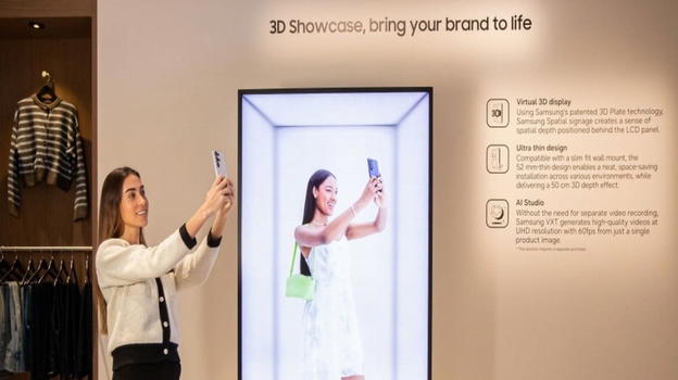 Samsung Spatial Signage: il nuovo display 3D da 85" senza occhiali rivoluziona negozi e musei