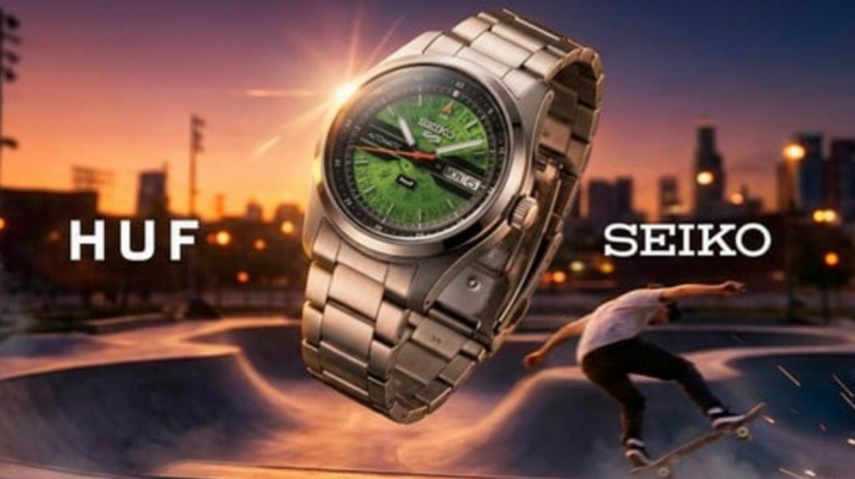 Seiko SRPM09: la nuova edizione limitata con HUF fonde tradizione giapponese e cultura skate