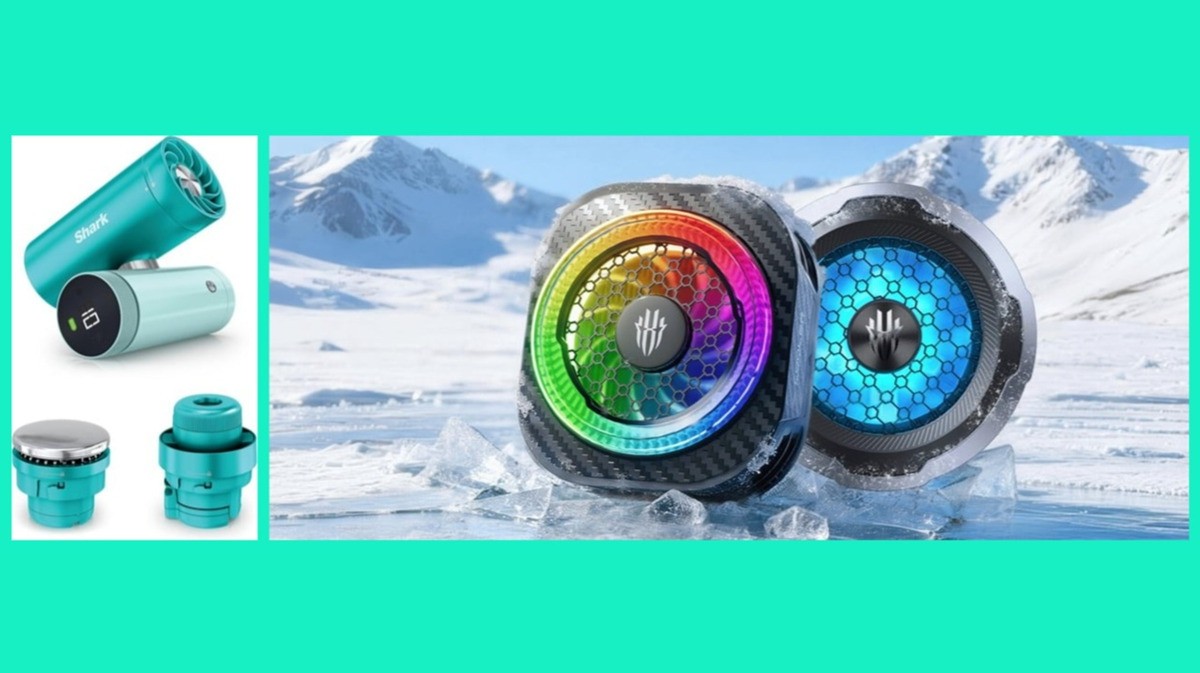 Caldo addio: Shark ChillPill e Redmagic Cooler 8, due miniventilatori innovativi per persona e smartphone
