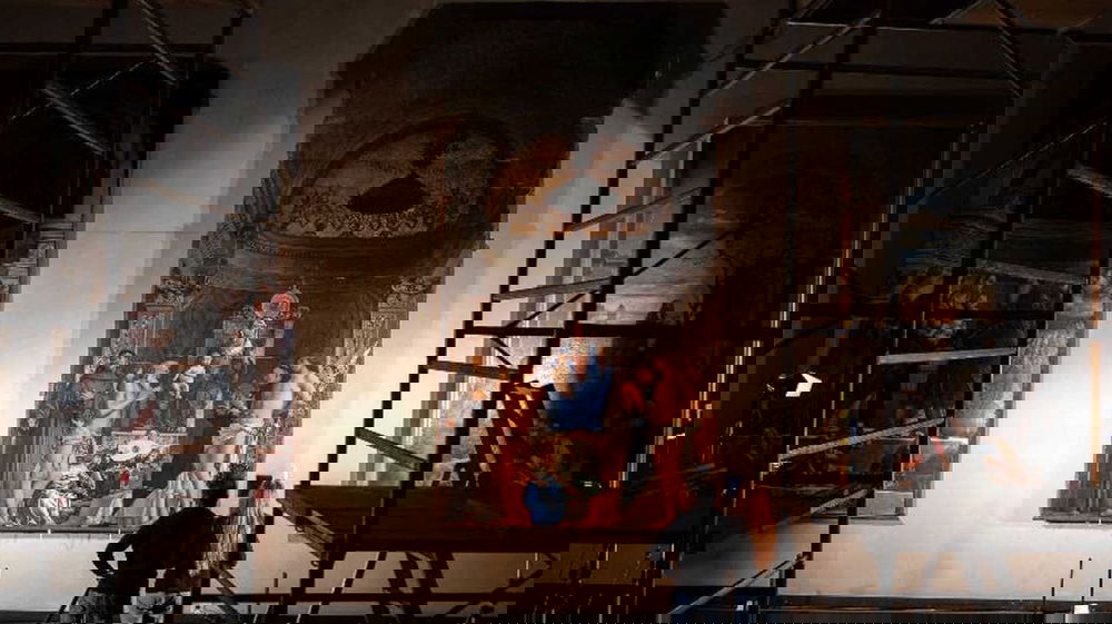 Quando la pittura entra in sala: il nuovo racconto vivo della Pala di San Giobbe a Venezia