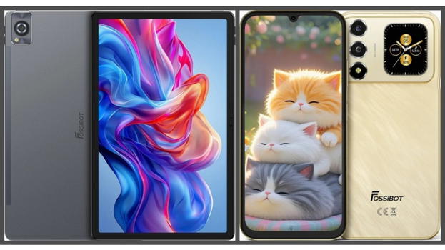FOSSiBOT rilancia con Tab 13 e S7: tablet economico con impronta e smartphone con doppio schermo