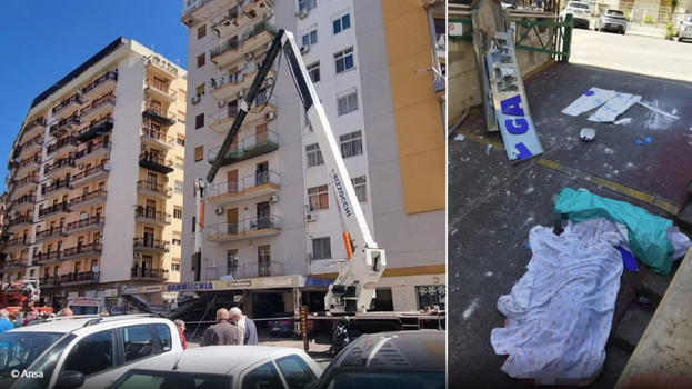 Gru cede in cantiere a Palermo: due operai perdono la vita, salvi tre lavoratori protetti dagli pneumatici