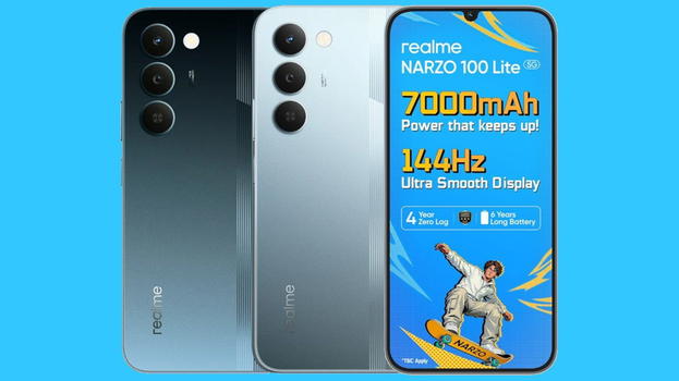 realme NARZO 100 Lite 5G ufficiale: batteria enorme e display a 144Hz per dominare la fascia economica