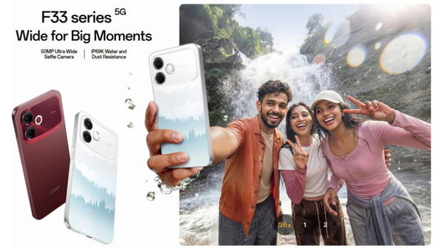 OPPO F33 5G e F33 Pro 5G ufficiali in India: display AMOLED 120Hz, batteria da 7000 mAh e resistenza estrema fino a IP69K