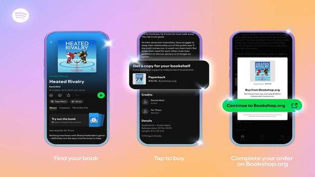 Spotify diventa anche libreria: ora si possono acquistare libri cartacei direttamente dall’app