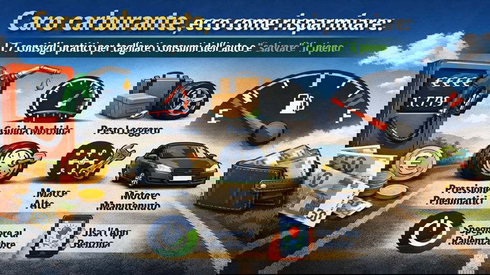 Caro carburante, come risparmiare davvero: strategie concrete per ridurre i consumi dell’auto senza rinunce