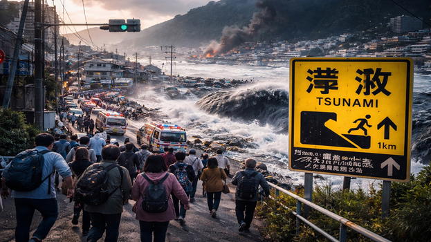 Giappone, scossa di magnitudo 7.5 nel Tōhoku: allerta tsunami e onde fino a 80 cm