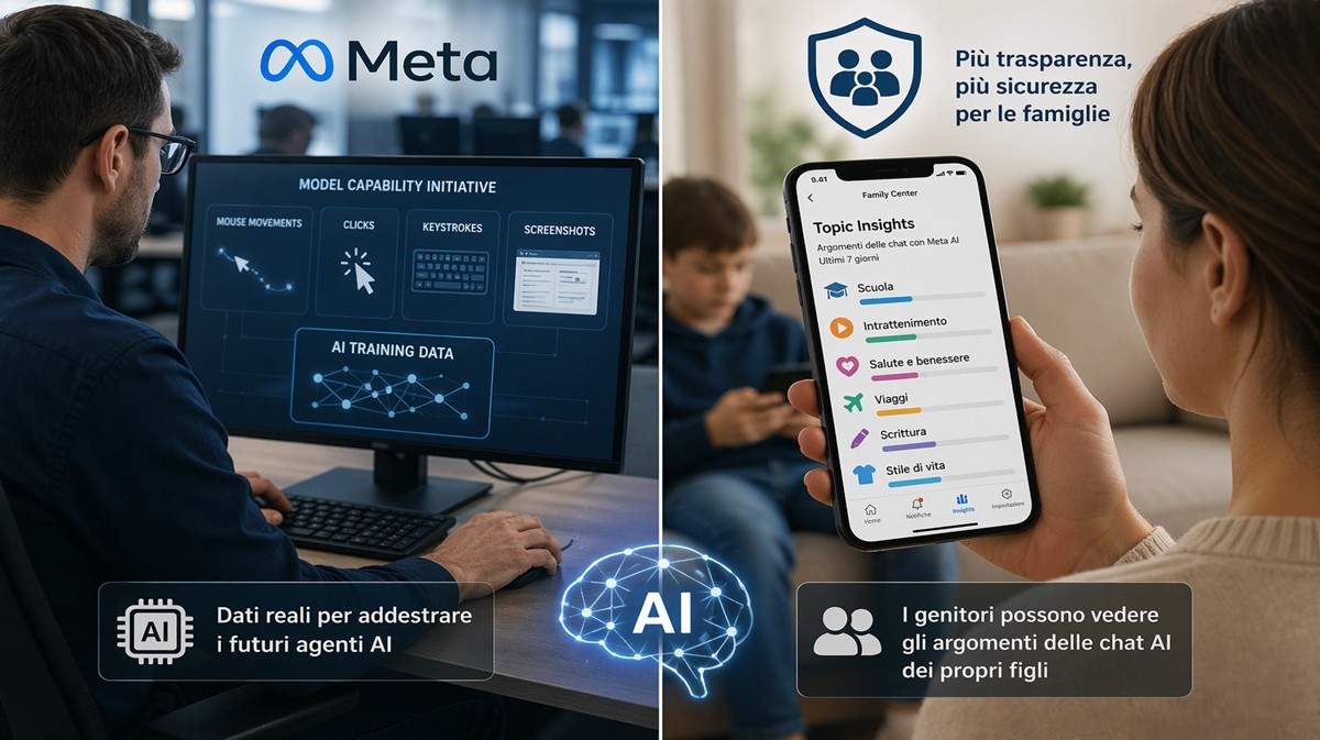 Meta accelera sull’AI: dati dai dipendenti e nuove funzioni di controllo per i genitori
