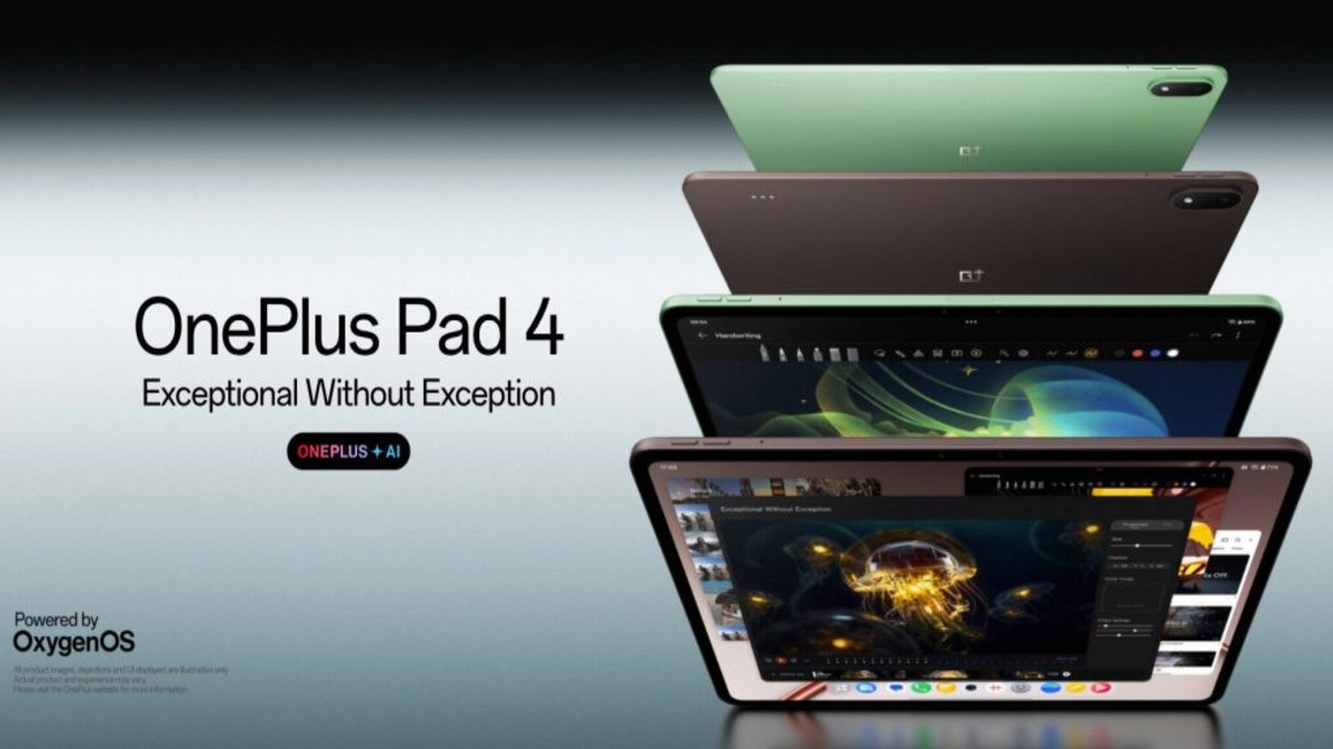 OnePlus Pad 4 ufficiale: tablet top con Snapdragon 8 Elite Gen 5 e display 3.4K a 144 Hz