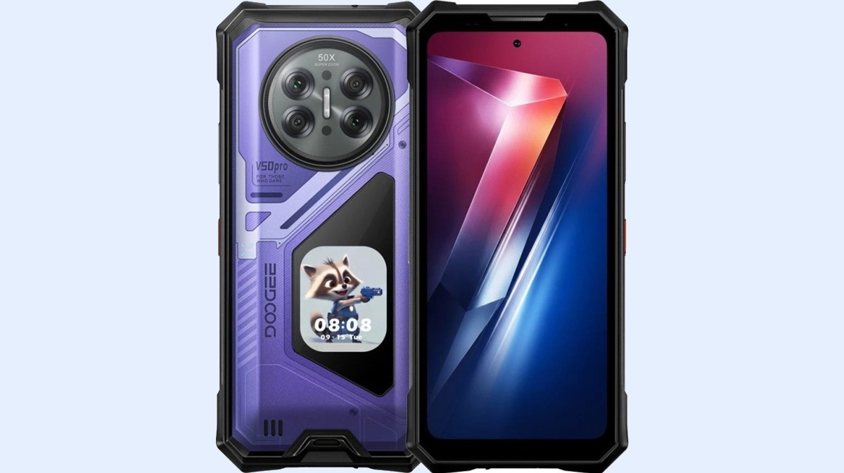 Doogee V50 Pro: lo smartphone “corazzato” con doppio schermo e batteria gigante punta tutto sull’AI pet
