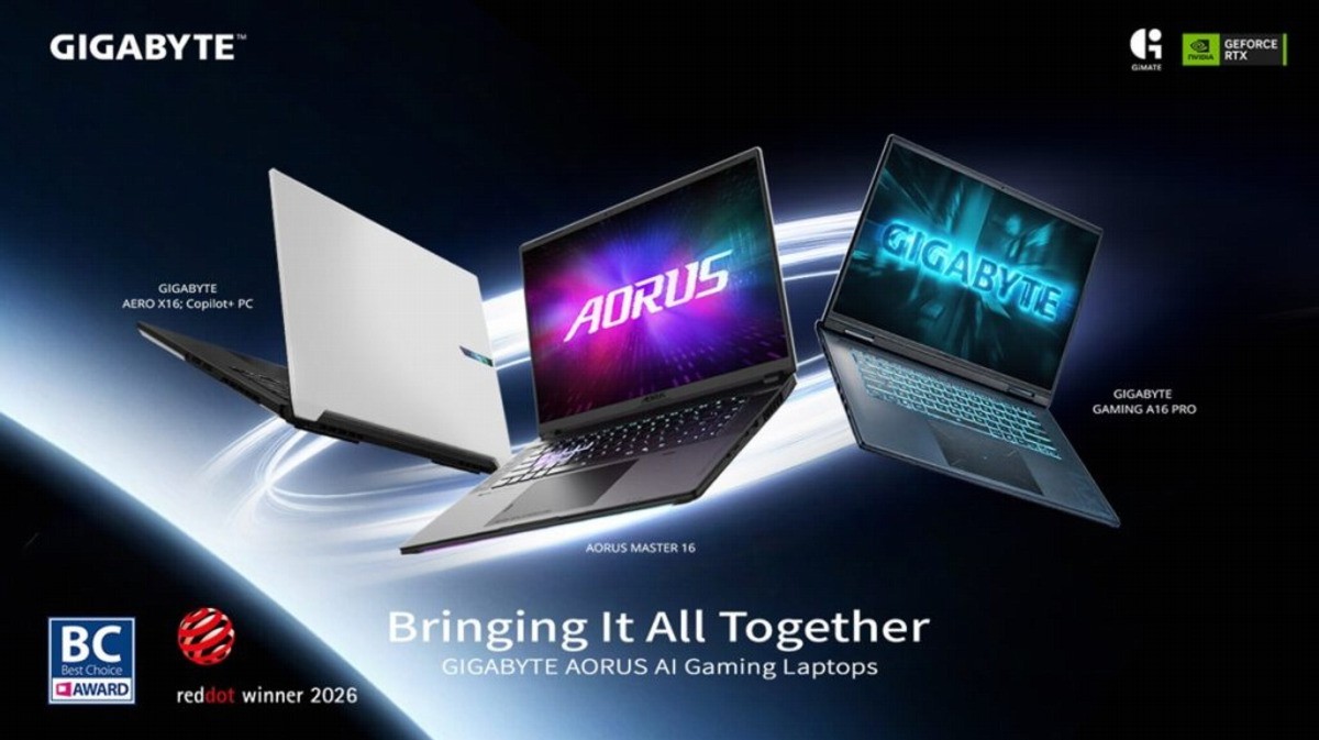Gigabyte al Computex 2026: nuova offensiva AI con AORUS MASTER 16, AERO X16 e GAMING A16 PRO