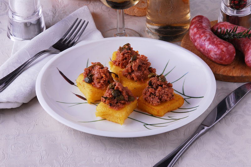 Ricetta crostini di polenta - Fidelity Cucina