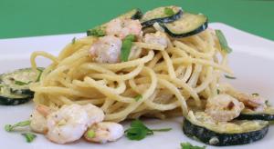 Spaghetti zucchine e gamberetti