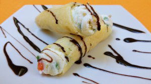 Cannoli di grana ripieni