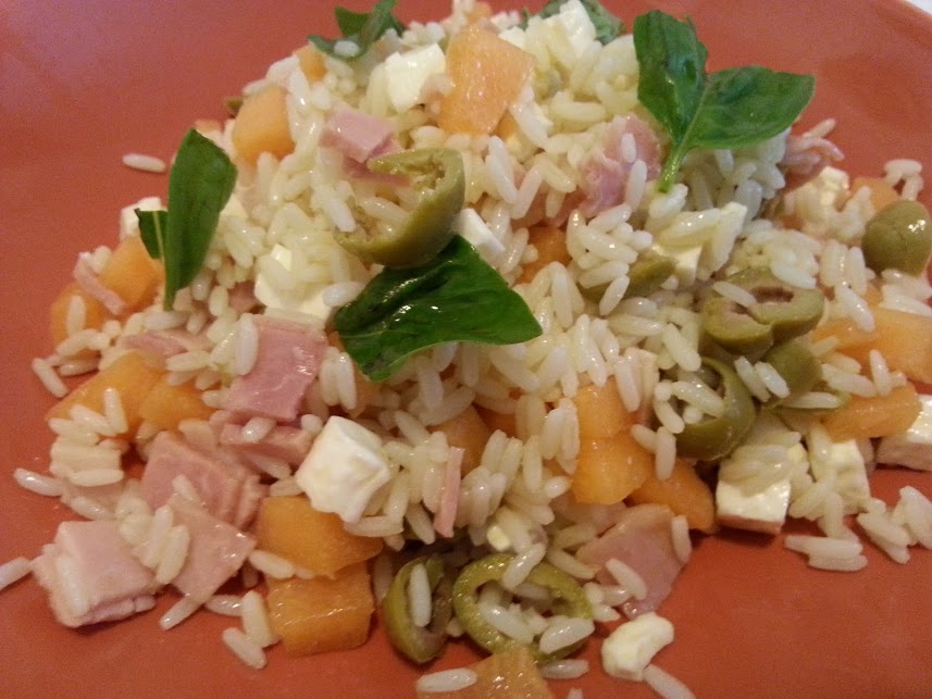 Ricetta Insalata di riso con prosciutto e melone