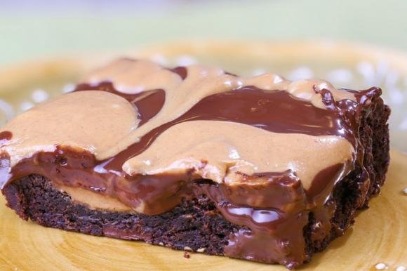 Brownies ricoperti di Nutella