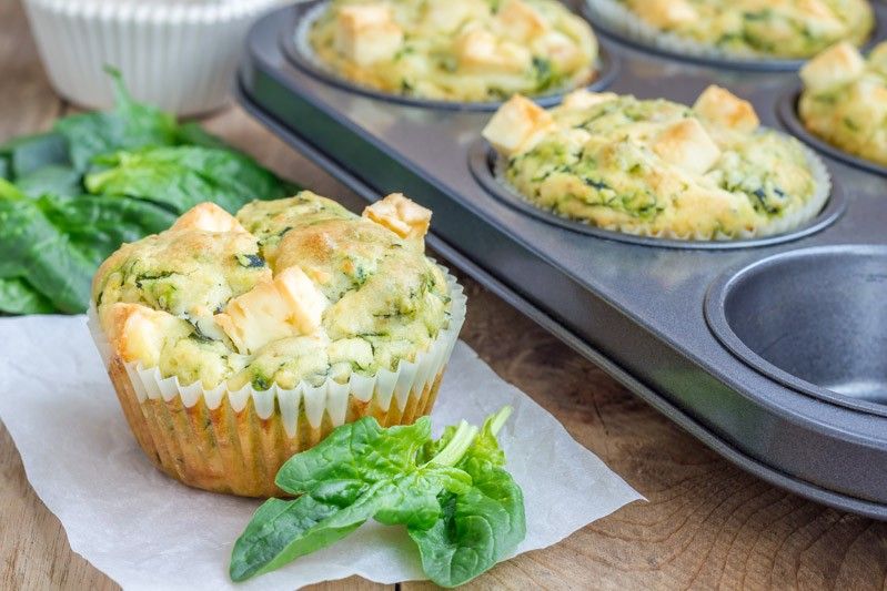 Muffin salati spinaci e tofu