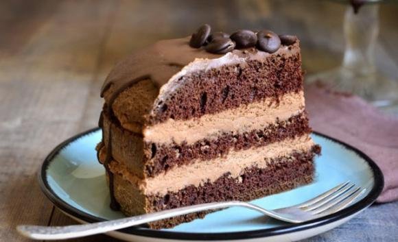 Naked cake al caffè e cioccolato