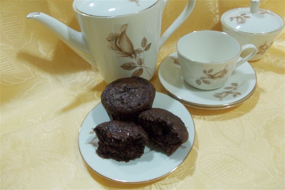 Muffin di budino al cioccolato