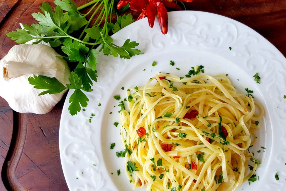 Linguine aglio, olio e peperoncino